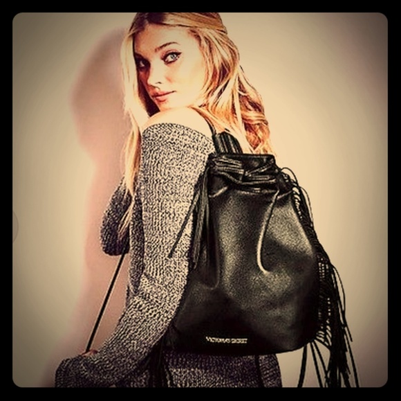 CLOSEOUT SALE!! NWOT Victoria's Secret Leather Backpack - Picture 3 of 5